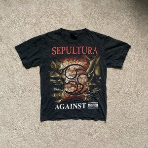 Sepultura Against Band Black Tee